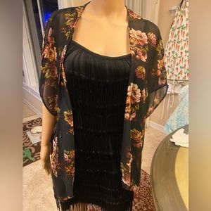 Floral wrap/kimono/cover up